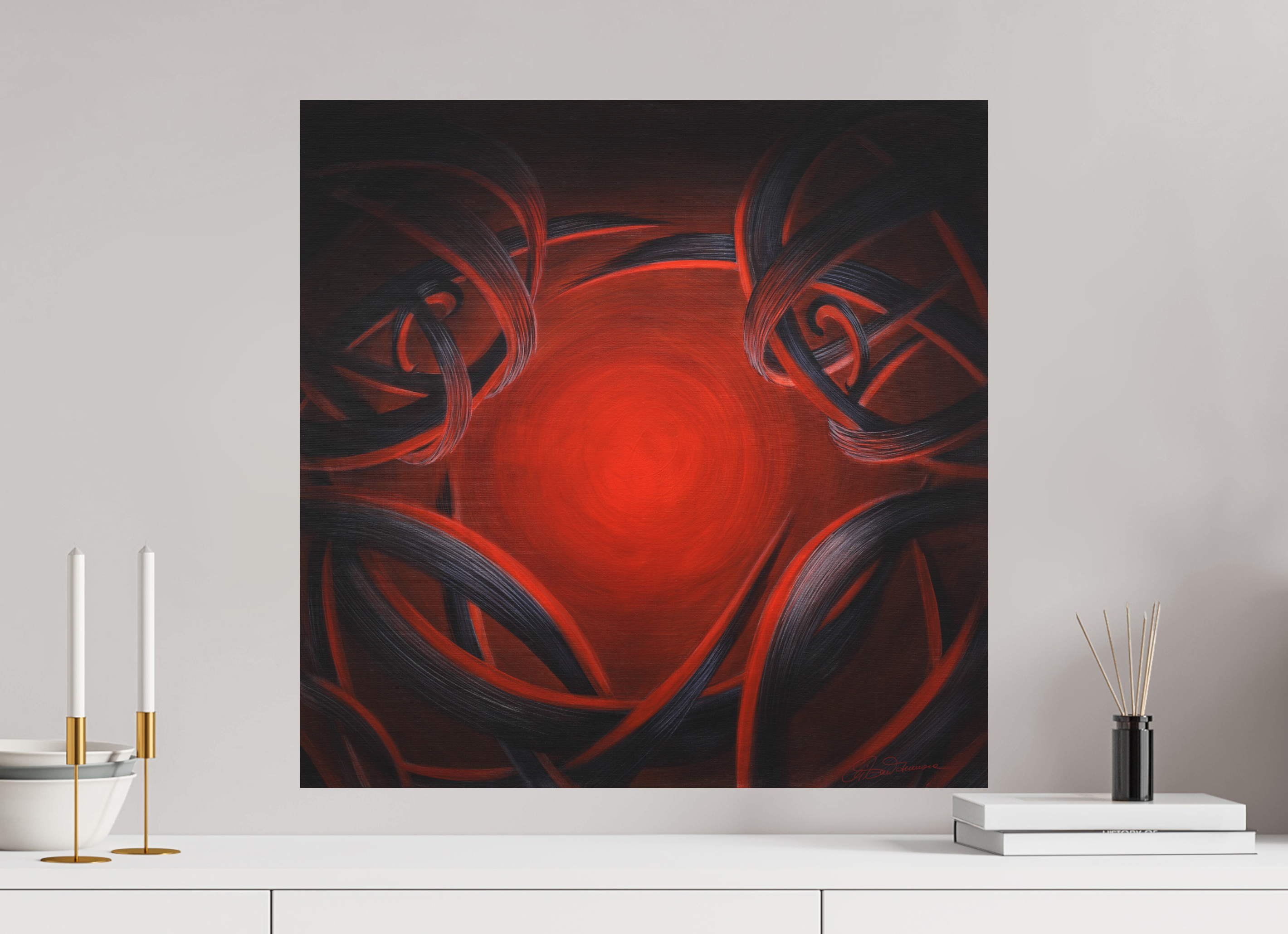 60 x 60 cm, Alu-Dibond mit Aufhängung Lichtbildner