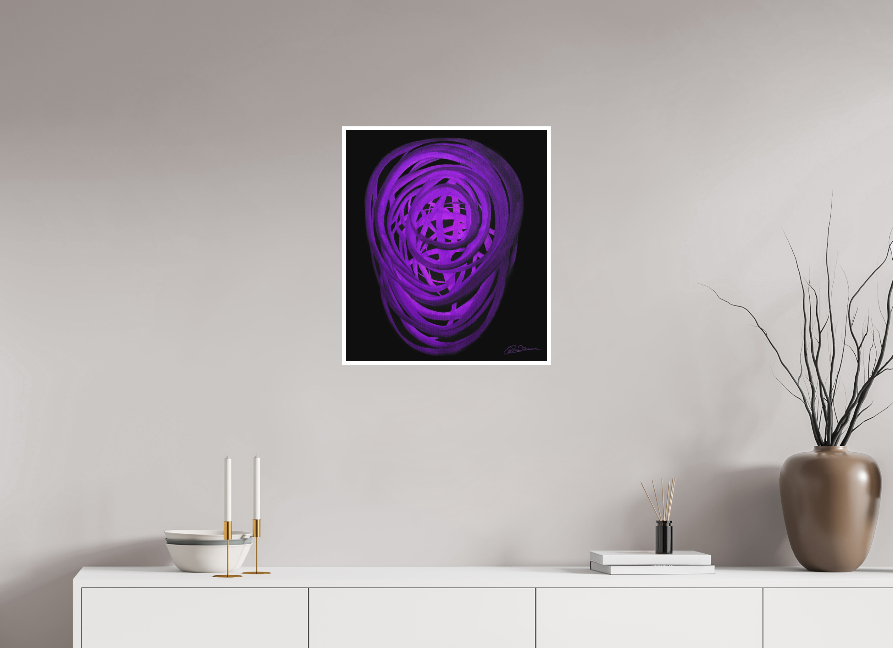 50 x 57,3 cm, Papier ohne Rahmen Äther – Ursprung aller Form