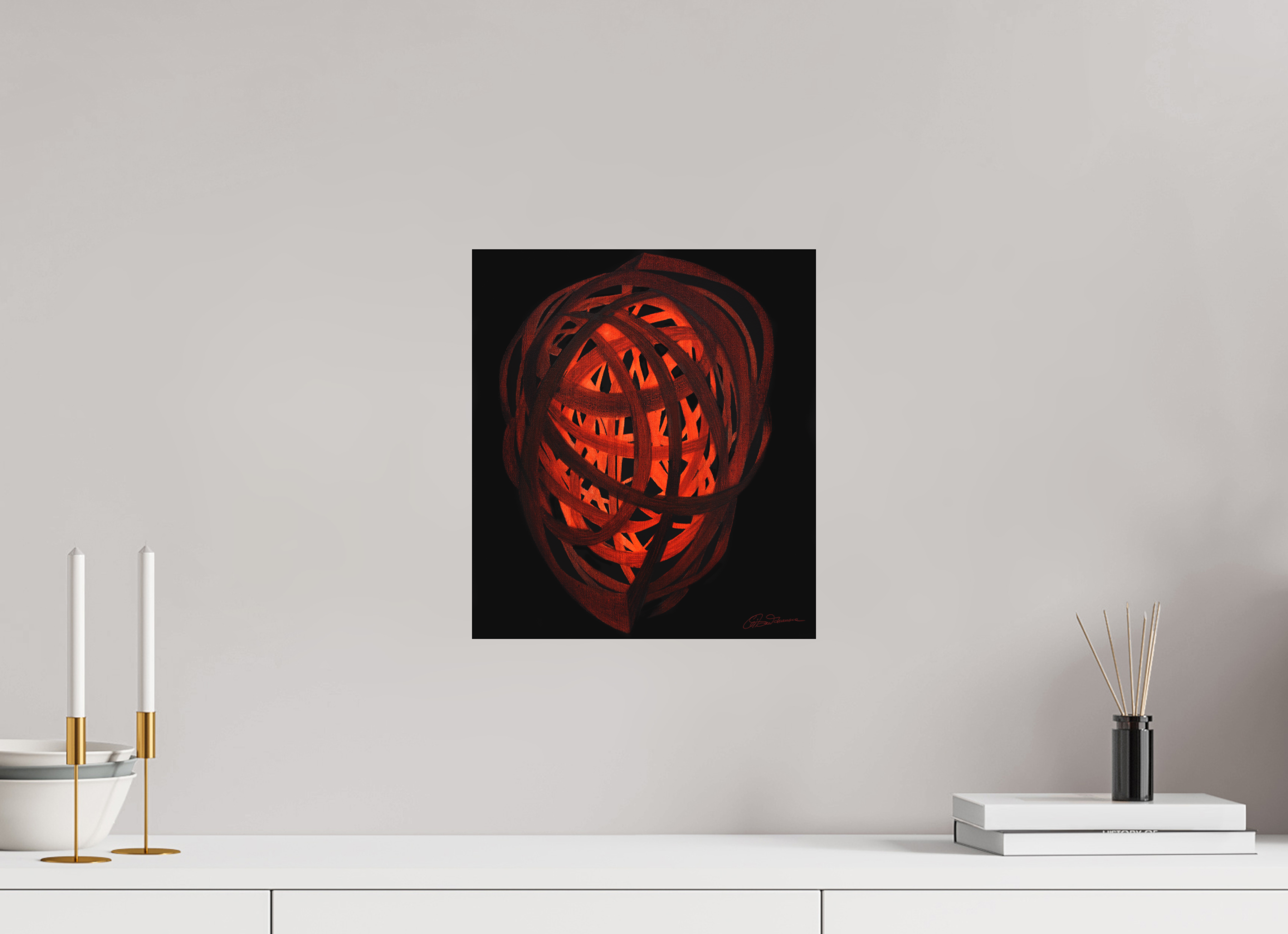 30 x 34 cm, Alu-Dibond mit Aufhängung Selbst Formung