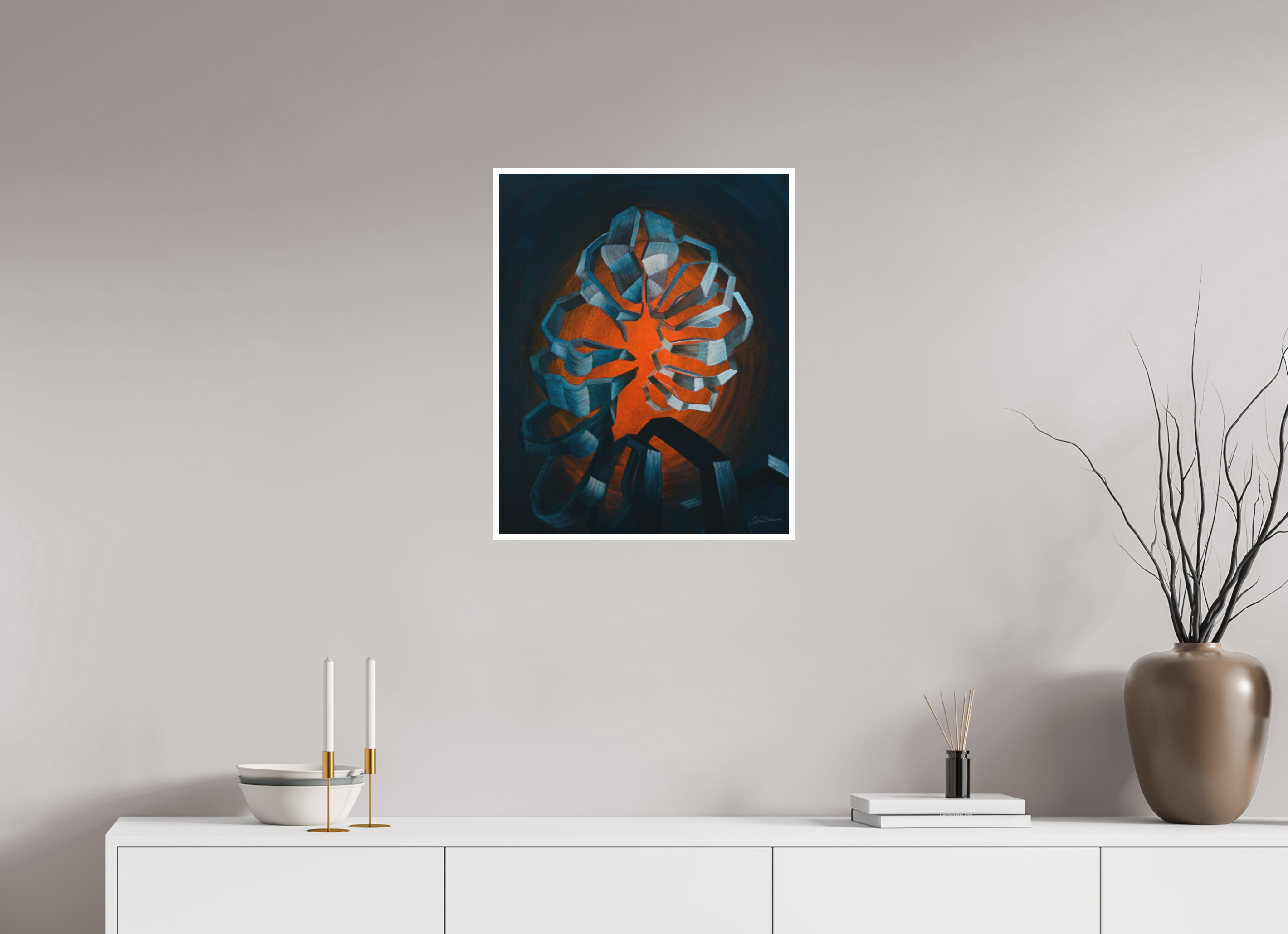 50 x 62,1 cm, Papier ohne Rahmen Evolution des Selbst