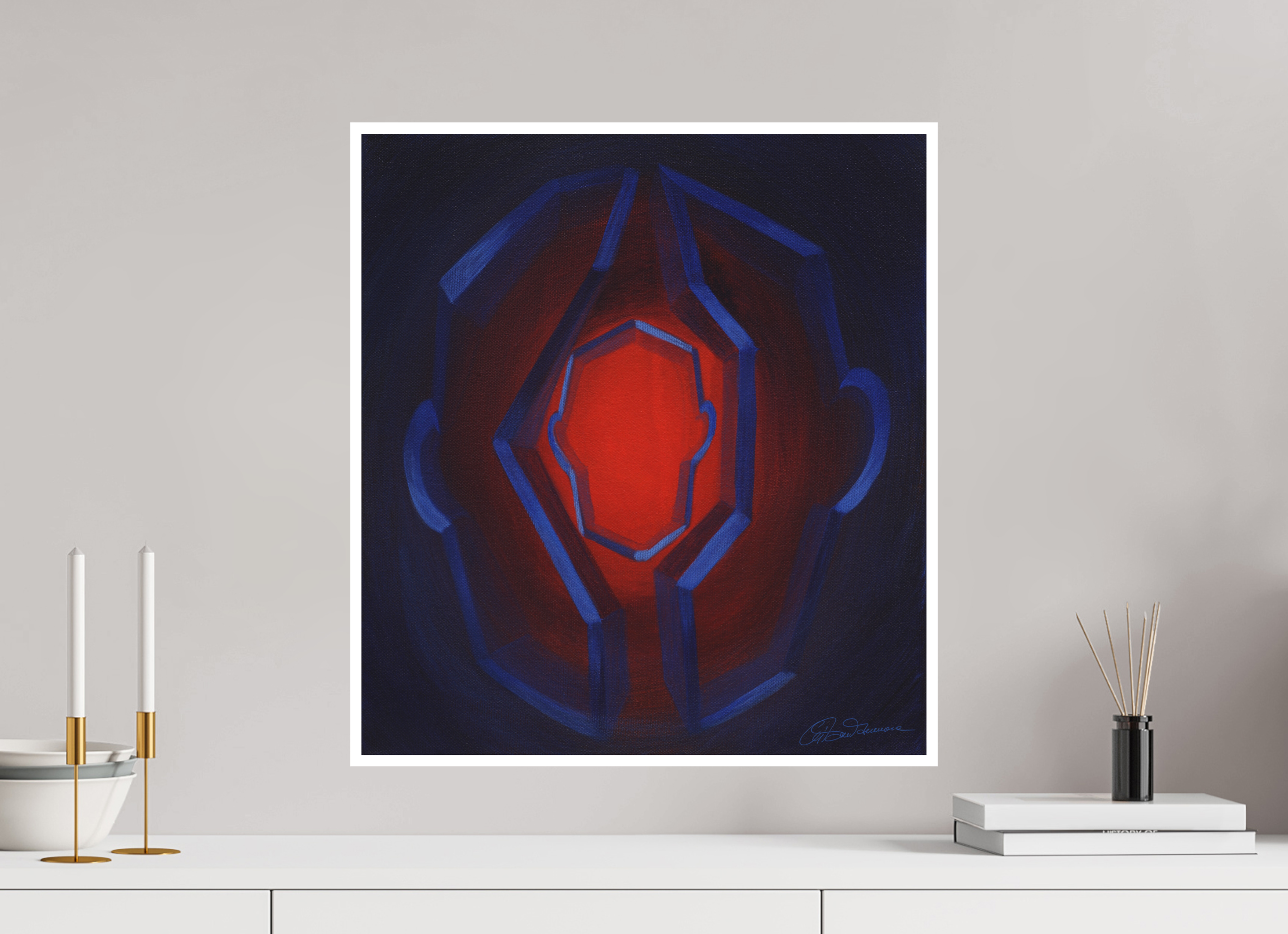 50 x 55 cm, Papier ohne Rahmen Inneres Kind