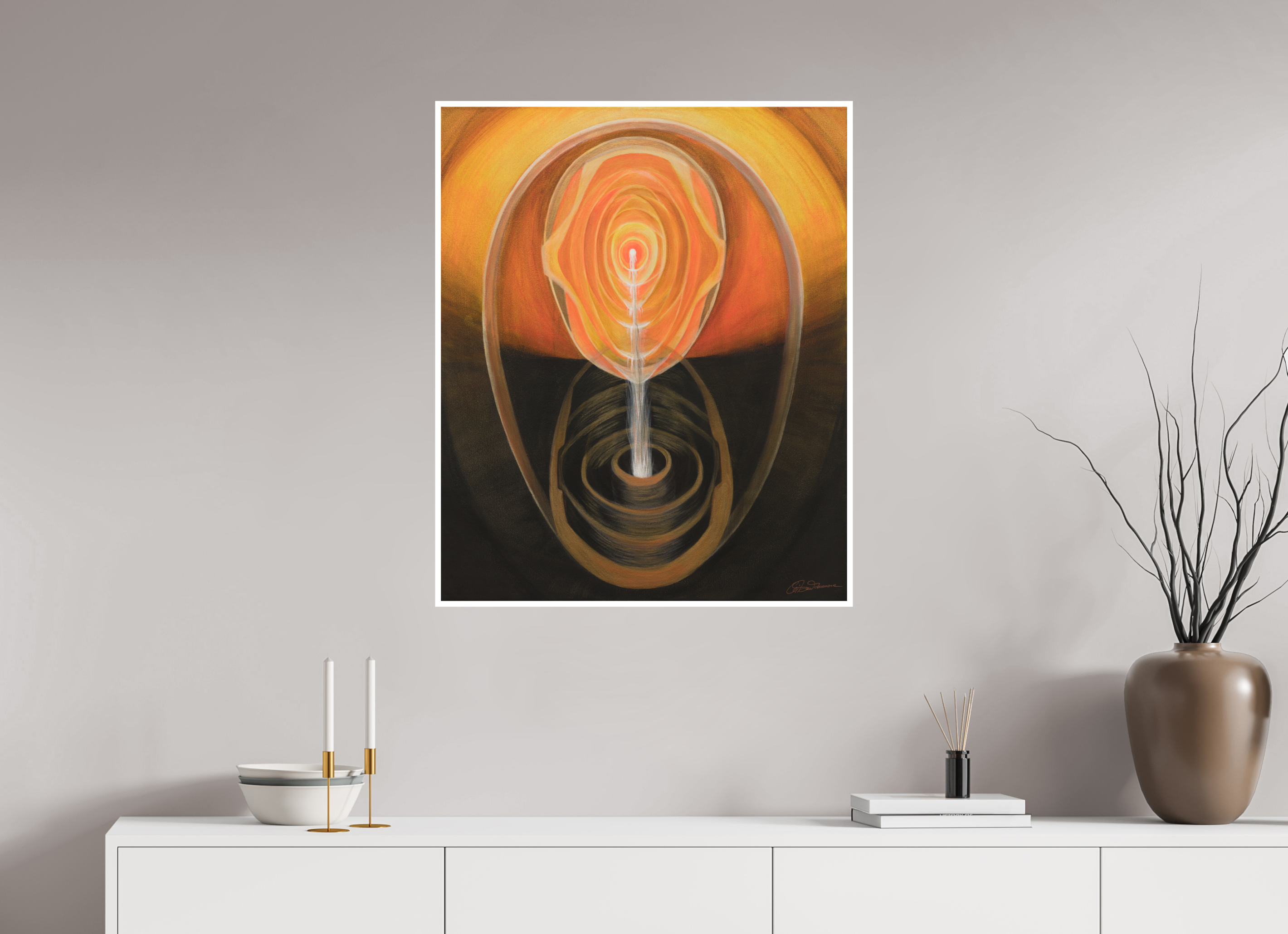 70 x 85,2 cm, Papier ohne Rahmen Essenz & Präsenz – die inneren Quellen