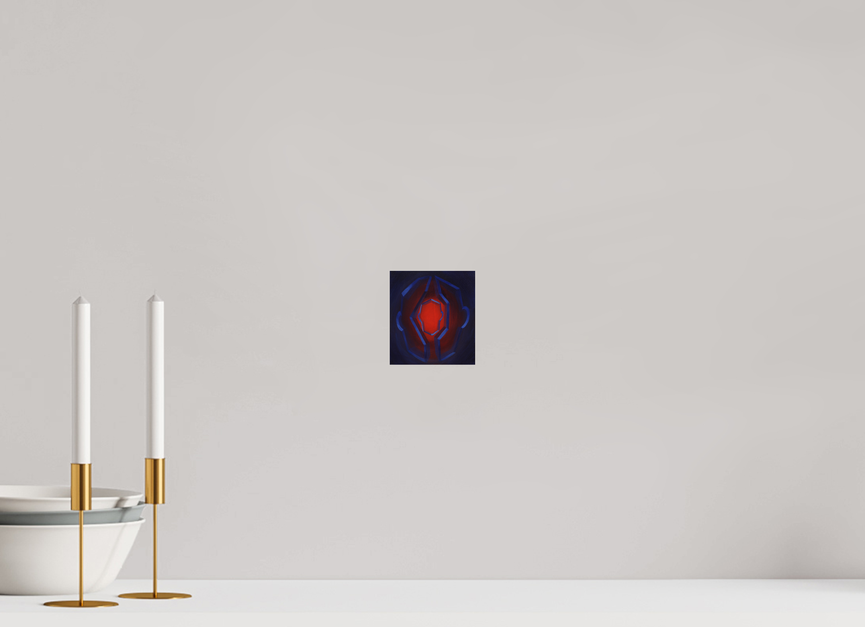 10 x 11 cm, Fine Art Print auf Metal Selbst-Bild. Innerer Übergang