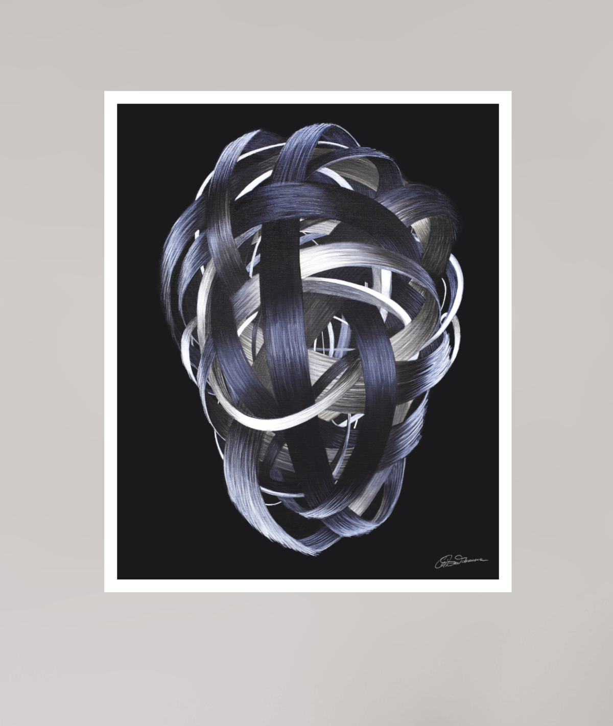 30 x 37,4 cm, Kunstdruck auf Papier ohne Rahmen Verknotung