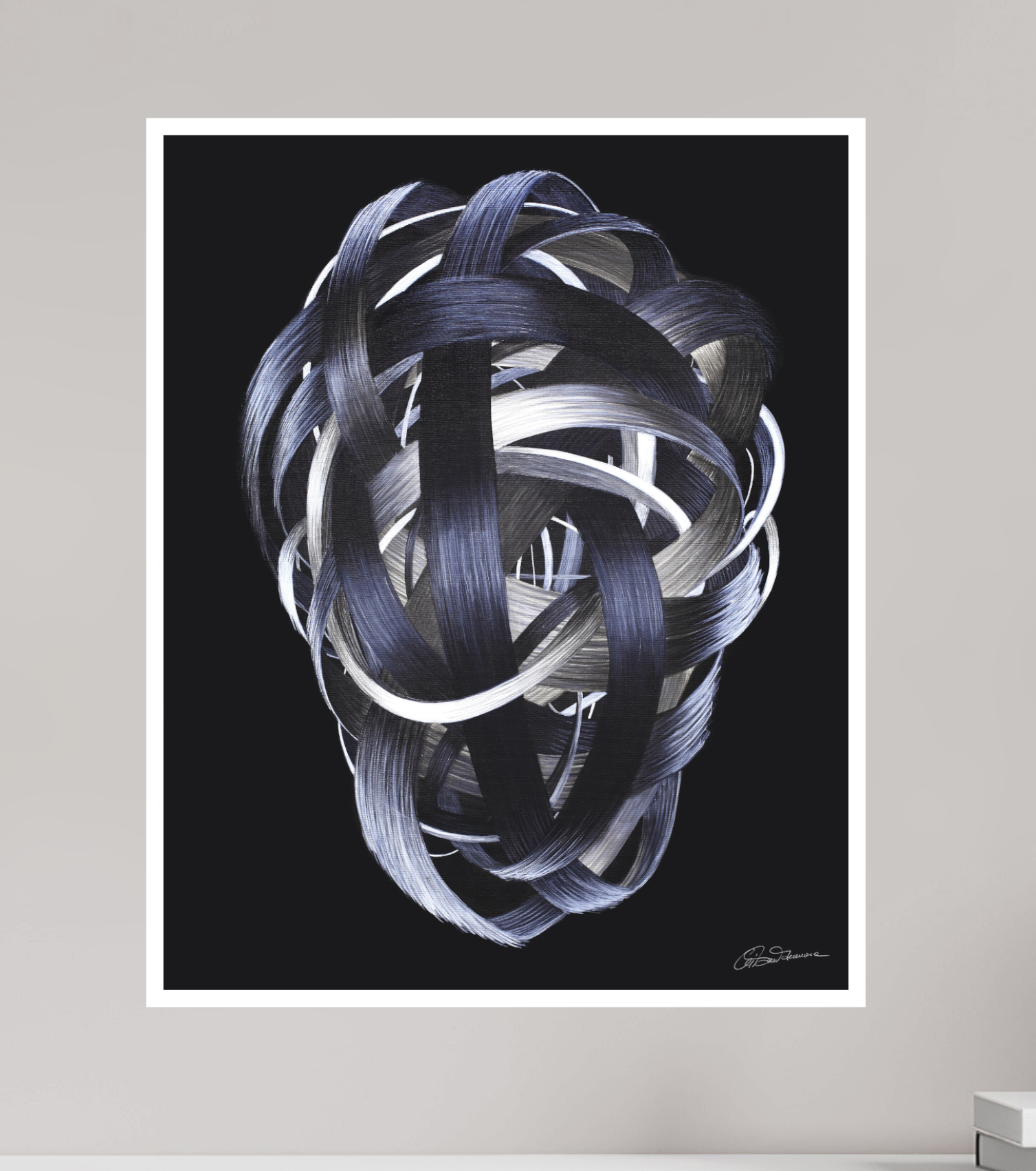 40 x 49,9 cm, Kunstdruck auf Papier ohne Rahmen Verknotung
