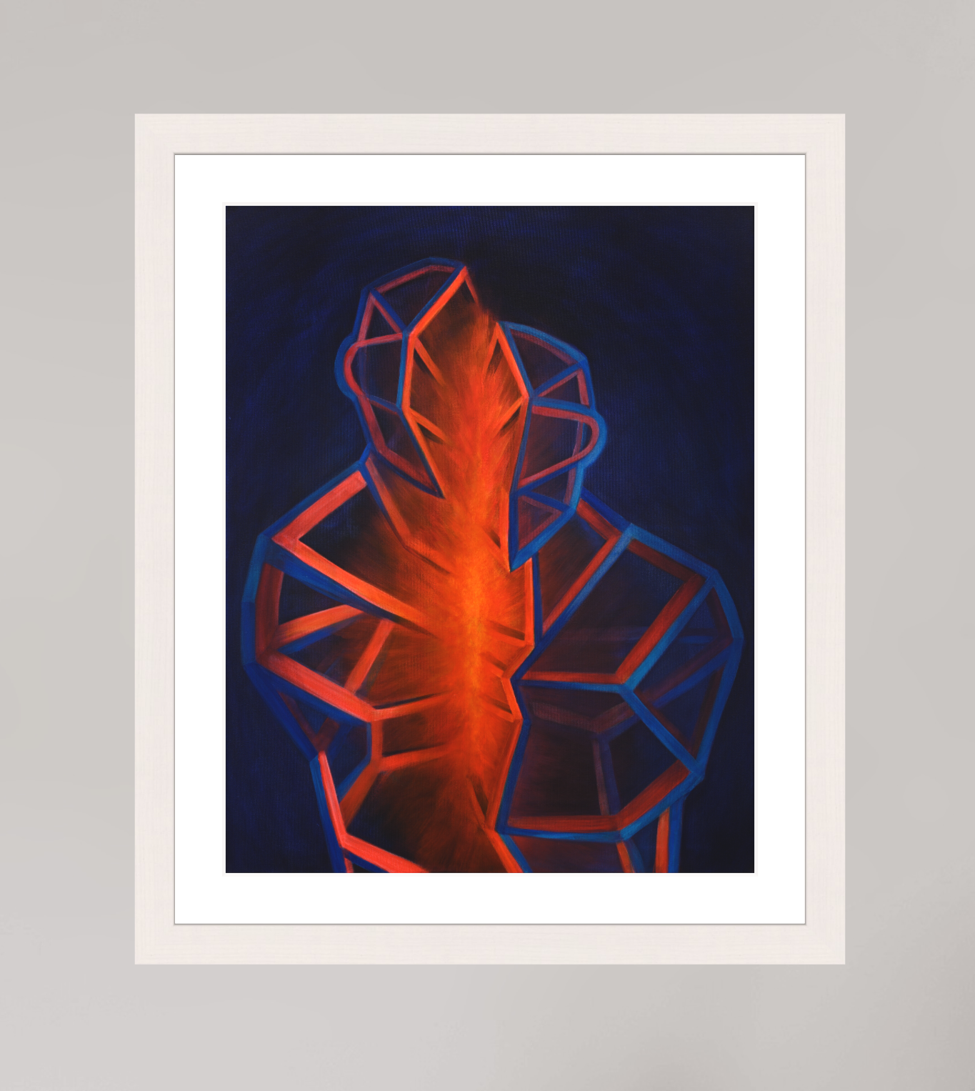 30 x 37,6 cm, Papier mit Holzrahmen | weiß | Museumsglas Gemeinsame Mitte