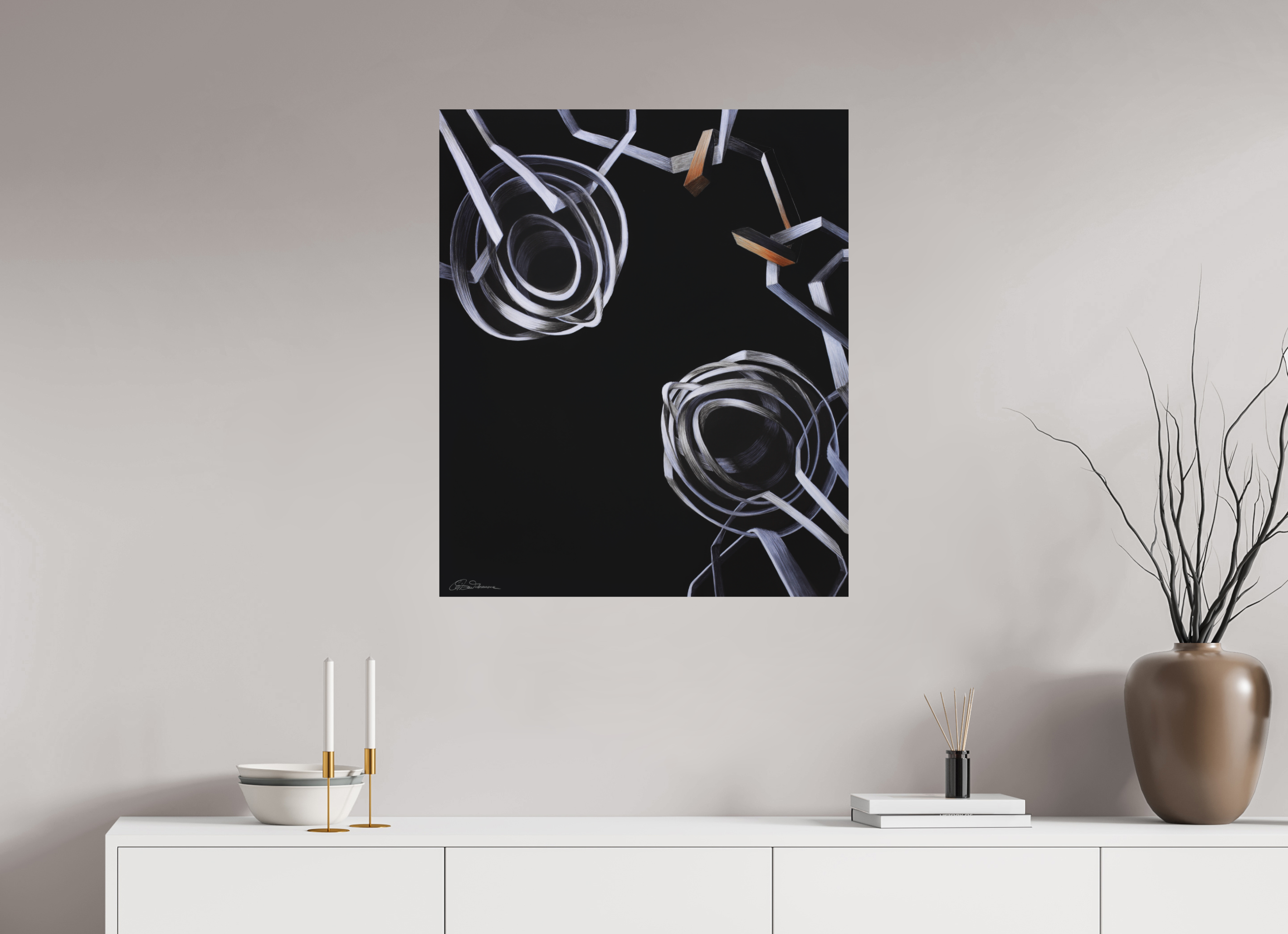 70 x 83,4 cm, Alu-Dibond mit Aufhängung Lösung