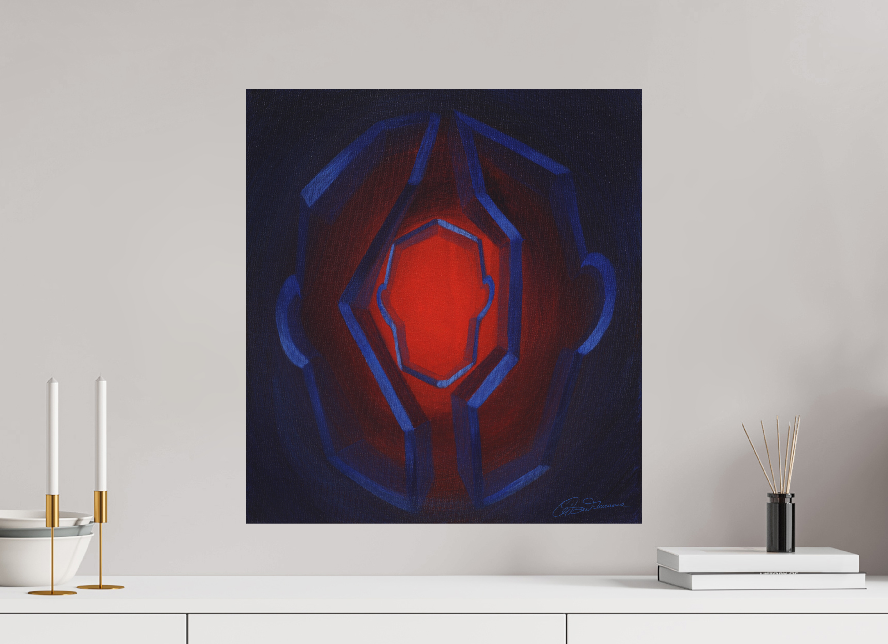 50 x 55 cm, Alu-Dibond-Druck mit Aufhängung Inneres Kind