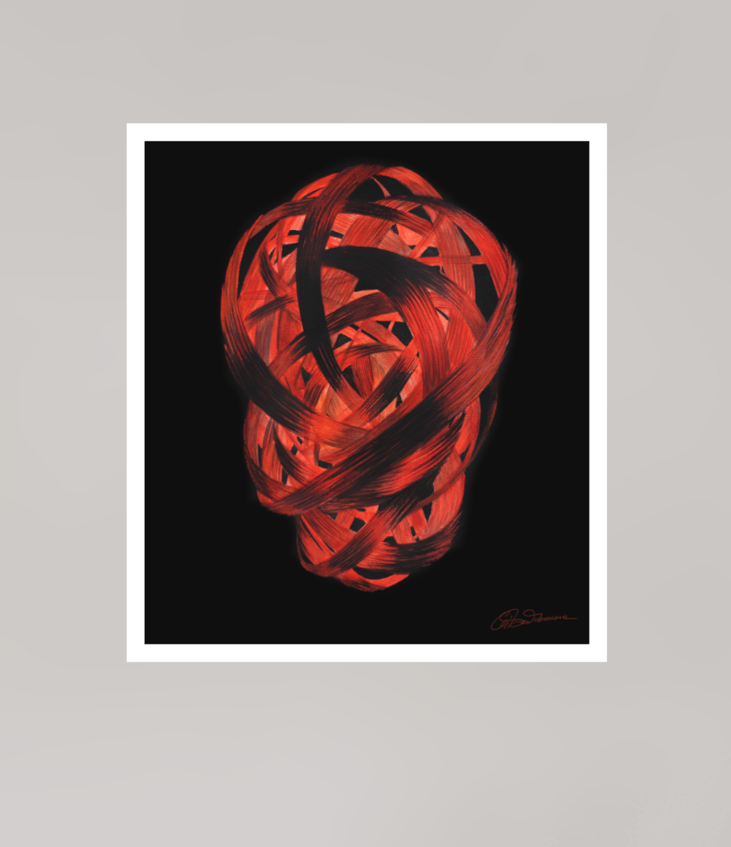 25 x 28,3 cm, Papier ohne Rahmen Feuertaufe