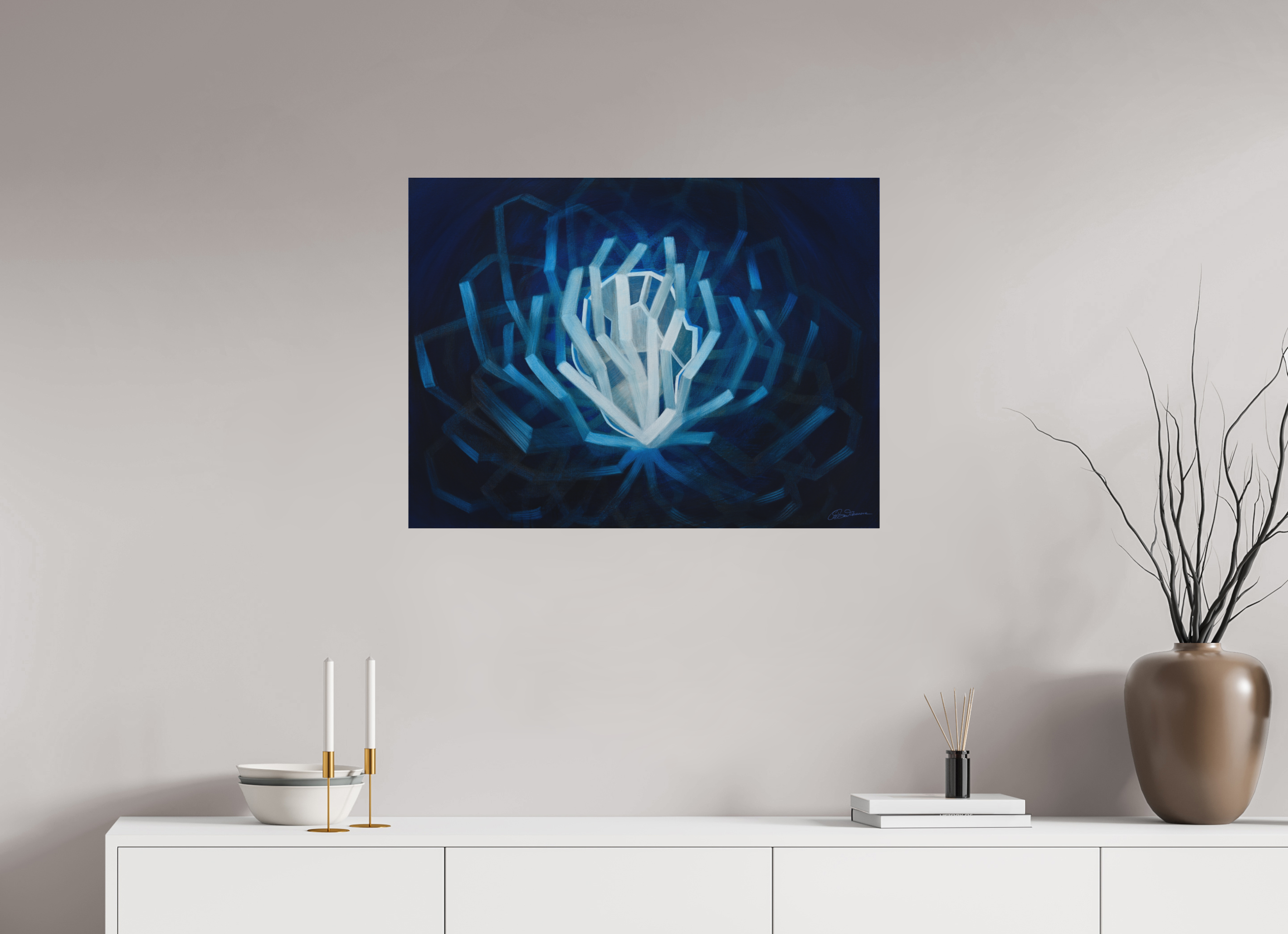 80,6 x 60 cm, Alu-Dibond mit Aufhängung Parallele Ichs