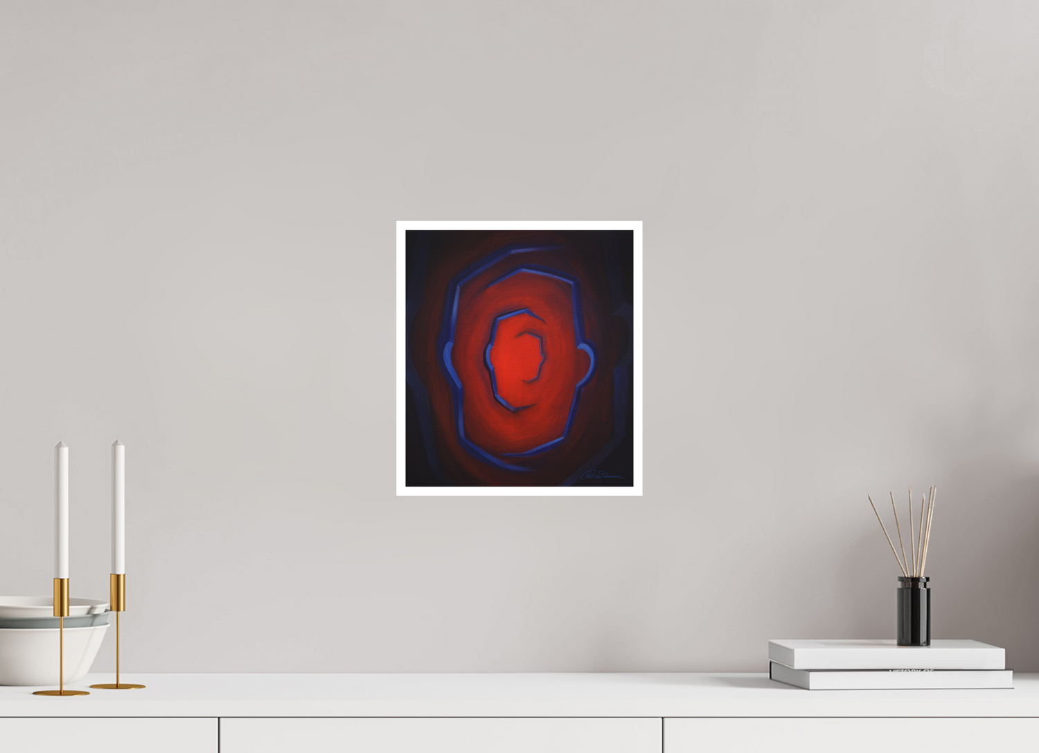 25 x 28,2 cm, Papier ohne Rahmen Ich war, ich bin, ich werde sein