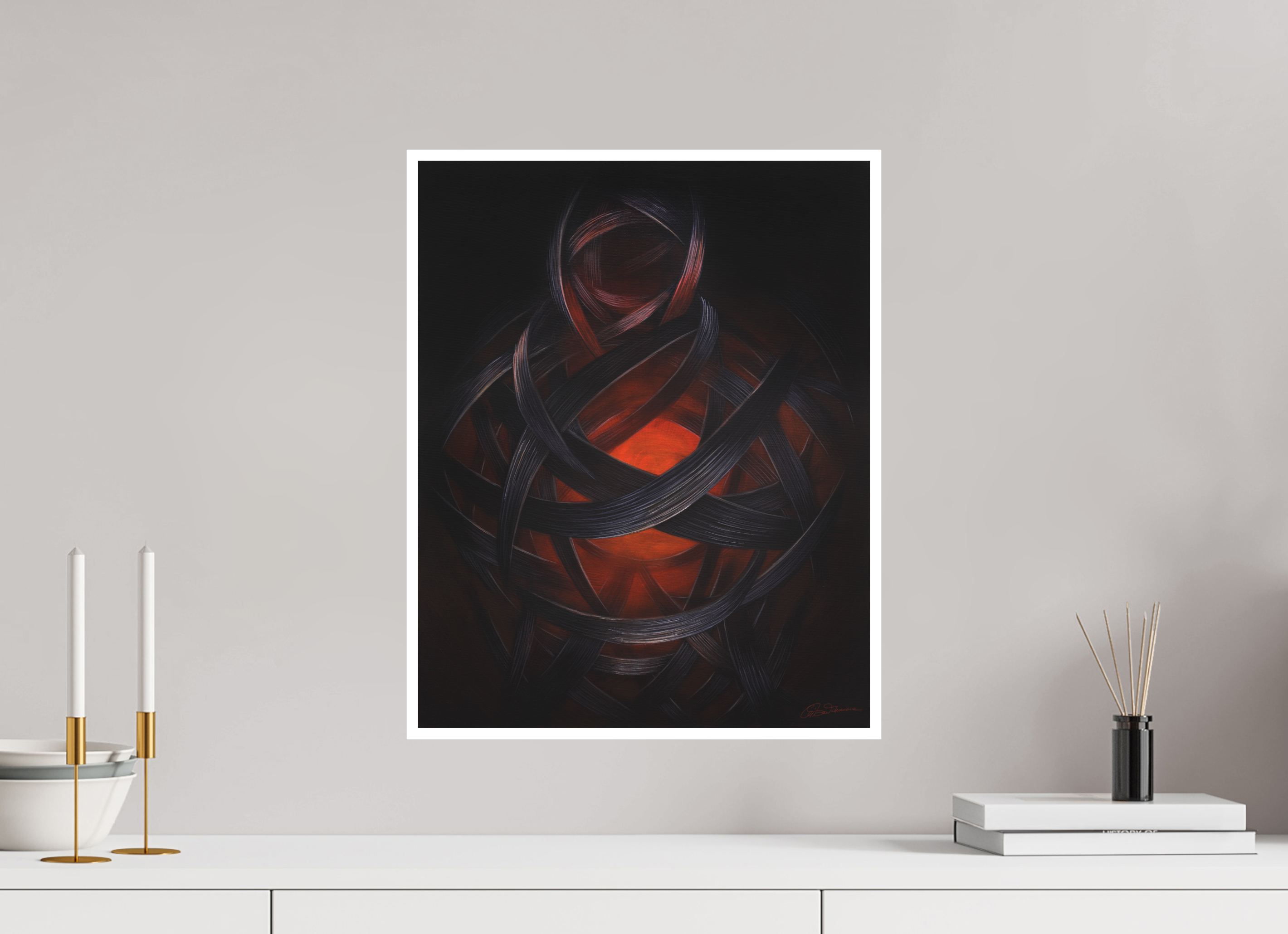 40 x 50,2 cm, Kunstdruck auf Papier ohne Rahmen Lucifera – Lichträgerin