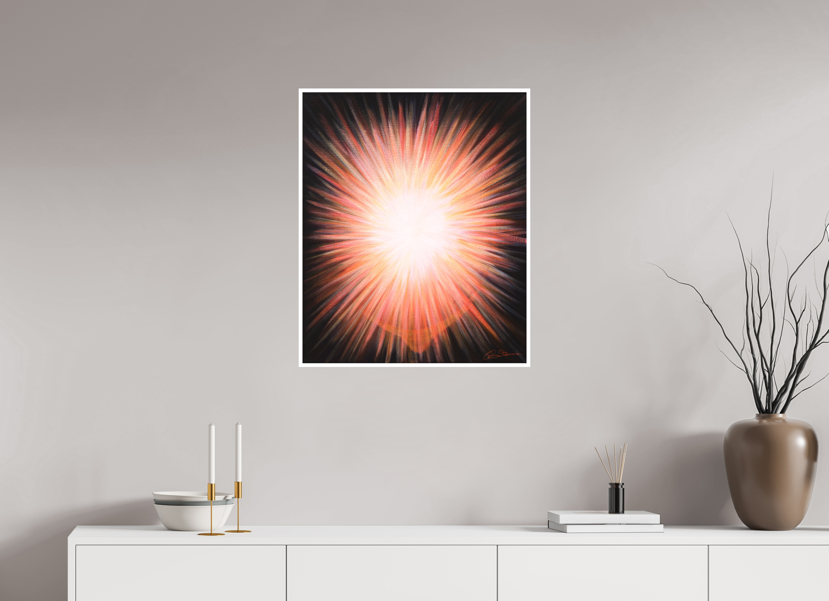 60 x 72,6 cm, Papier ohne Rahmen Erleuchtung