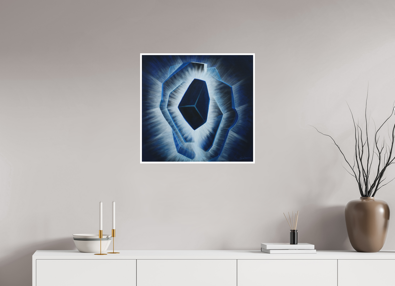 62,5 x 60 cm, Papier ohne Rahmen Der innere Durchbruch – Erwachen