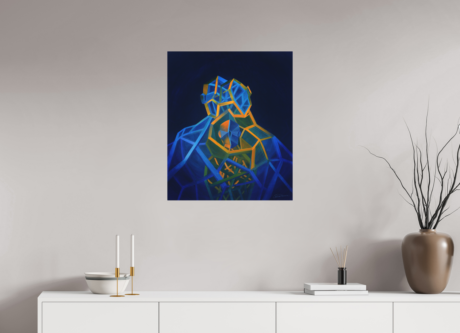 60 x 71,5 cm, Alu-Dibond mit Aufhängung Trinität – Eltern Kind