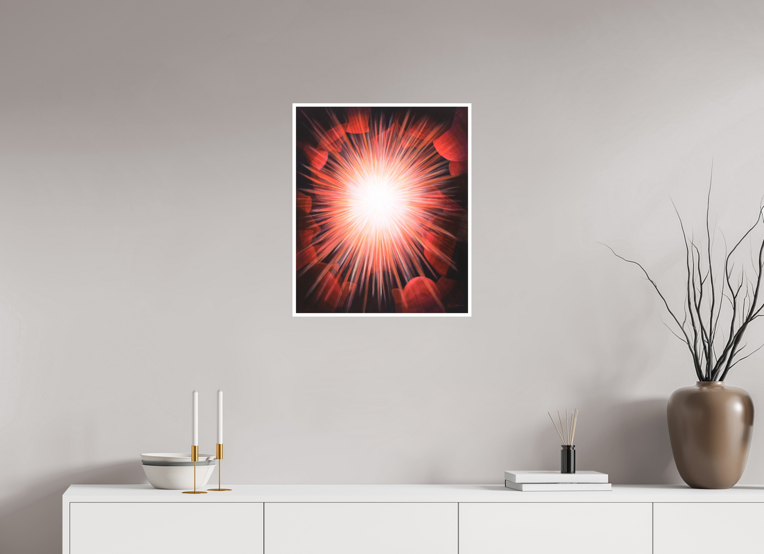 50 x 60 cm, Papier ohne Rahmen Gemeinsames Leuchten