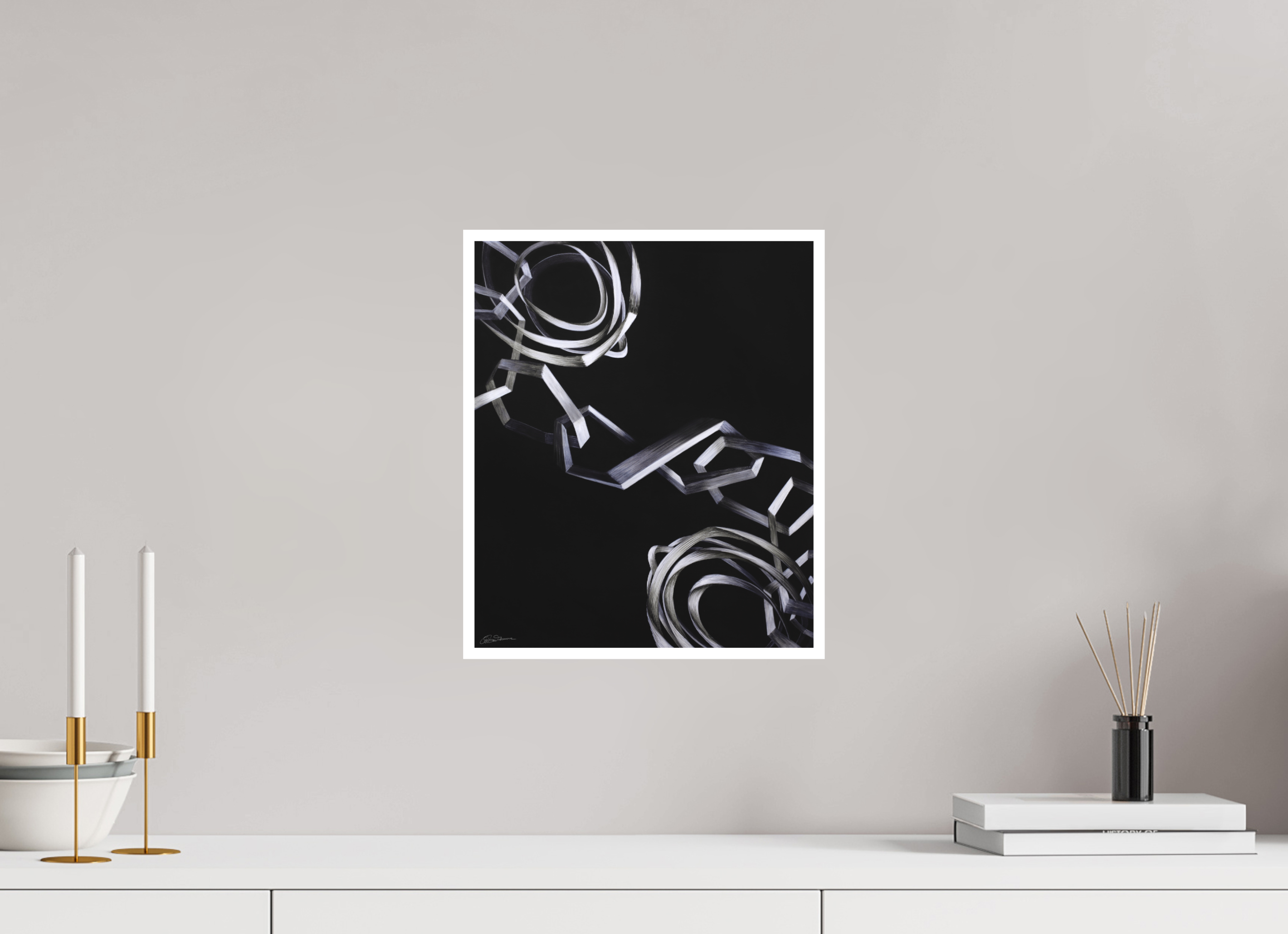 30 x 36 cm, Papier ohne Rahmen Zusammen hängen