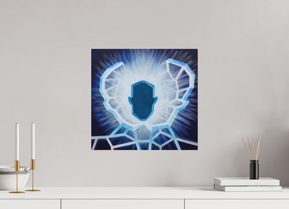 42 x 40 cm, Fine Art Print ohne Rahmen Öffnung - vom alten zum neuen Ich