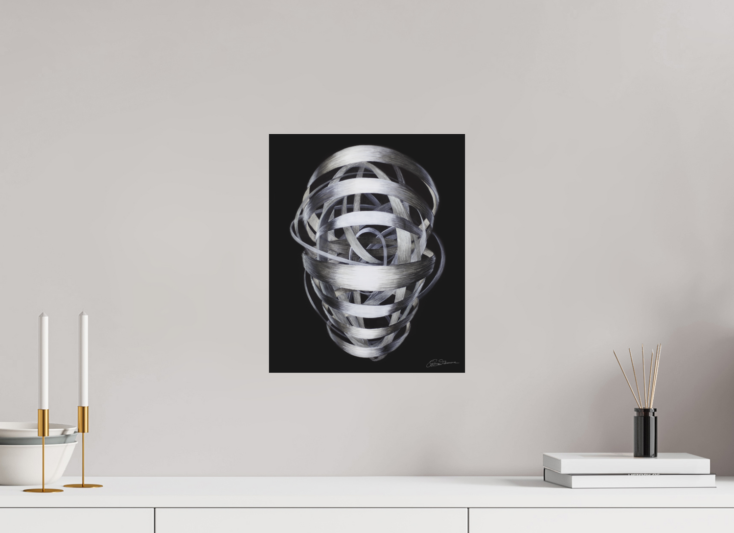 30 x 36,5 cm, Kunstdruck auf Alu-Dibond mit Aufhängung Architektur des Bewusstseins