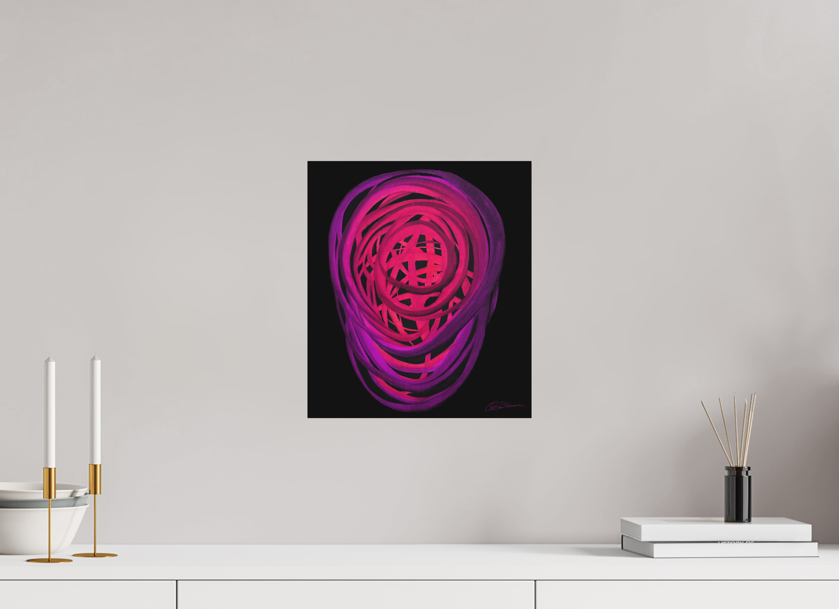 30 x 34,4 cm, Alu-Dibond mit Aufhängung Blütezeit