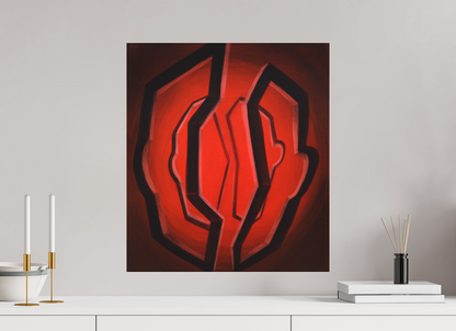 50 x 56,4 cm, Fine Art Pigmentdruck hinter Acrylglas Selbst-Bild. Zwei Portale eines Selbst