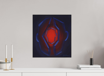 40 x 44 cm, Alu-Dibond mit Holzrahmen, schwarz Inneres Kind