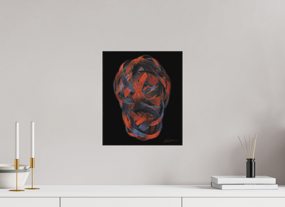 30 x 35,4 cm, Alu-Dibond mit Holzrahmen, schwarz Elementarwersen