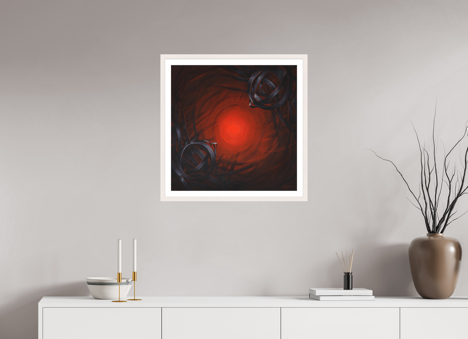 60 x 60 cm, Druck auf Papier gerahmt Lichtbildner