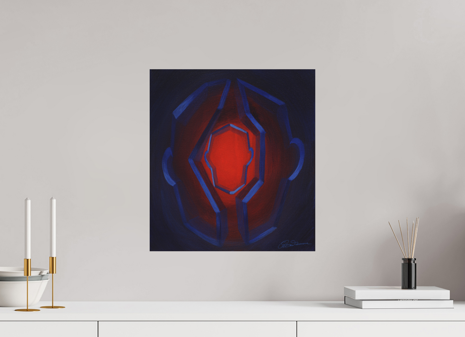 40 x 44 cm, Alu-Dibond-Druck mit Aufhängung Inneres Kind