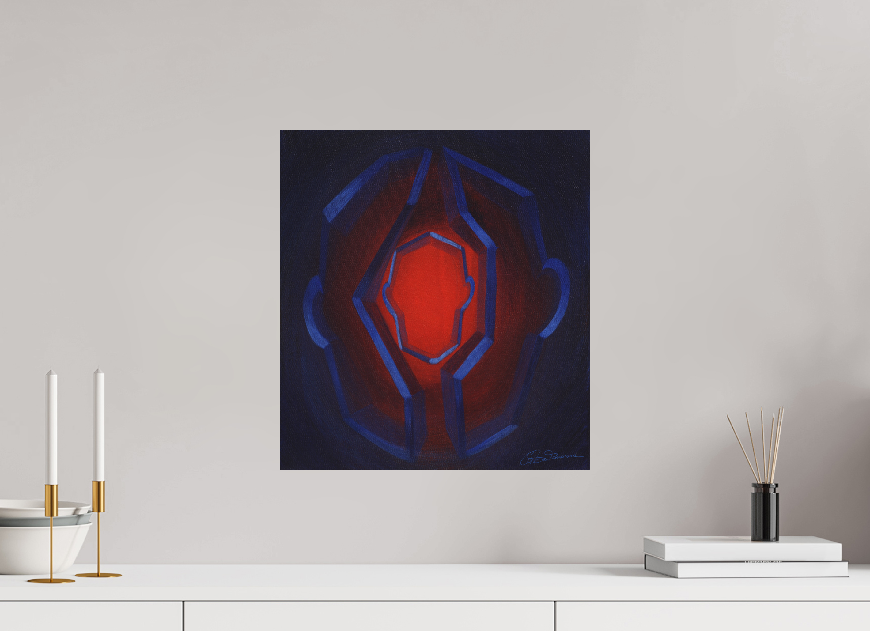 40 x 44 cm, Alu-Dibond-Druck mit Aufhängung Inneres Kind