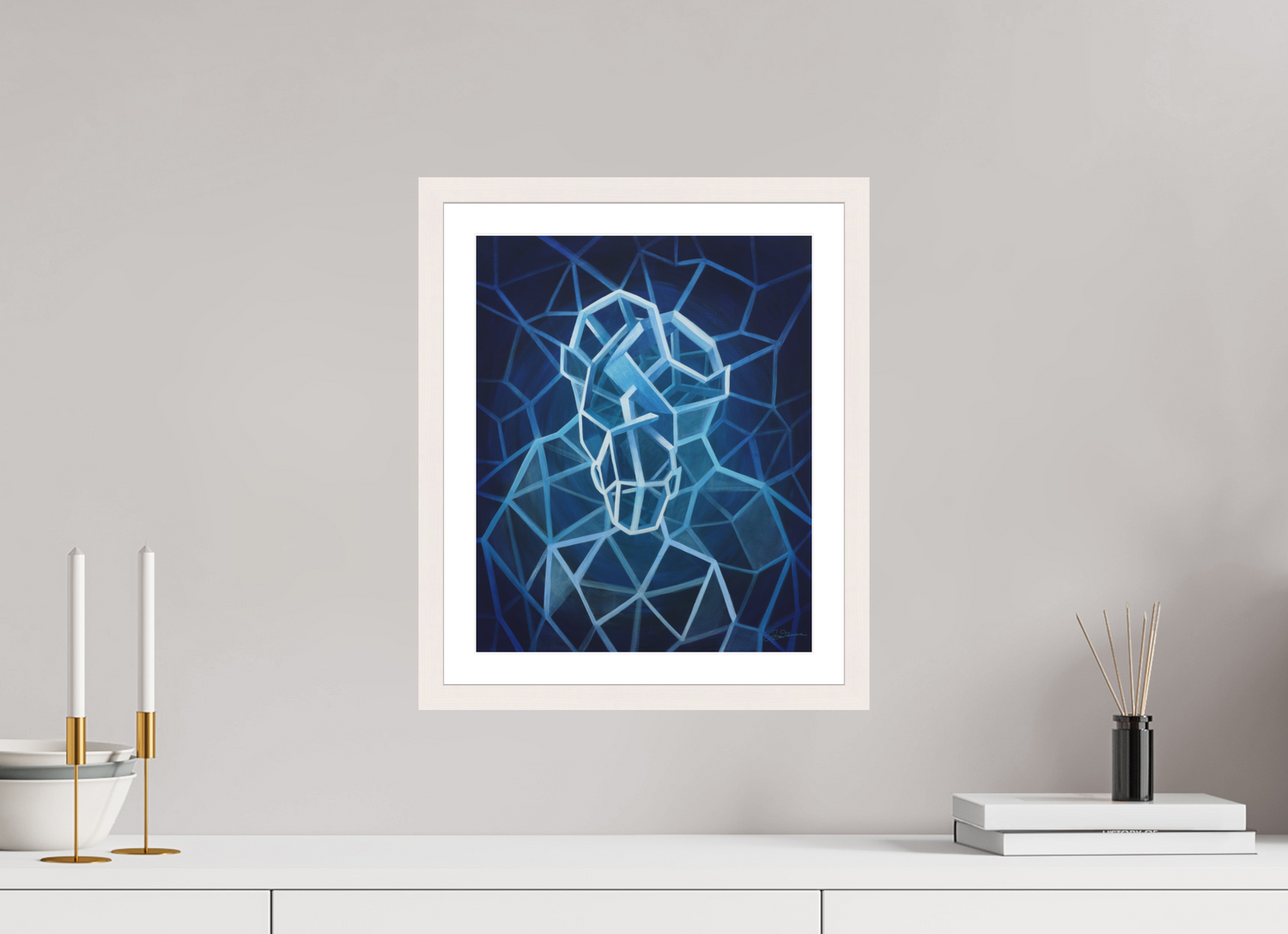 30 x 37 cm, Papier mit Holzrahmen | weiß | Museumsglas Familienfeld