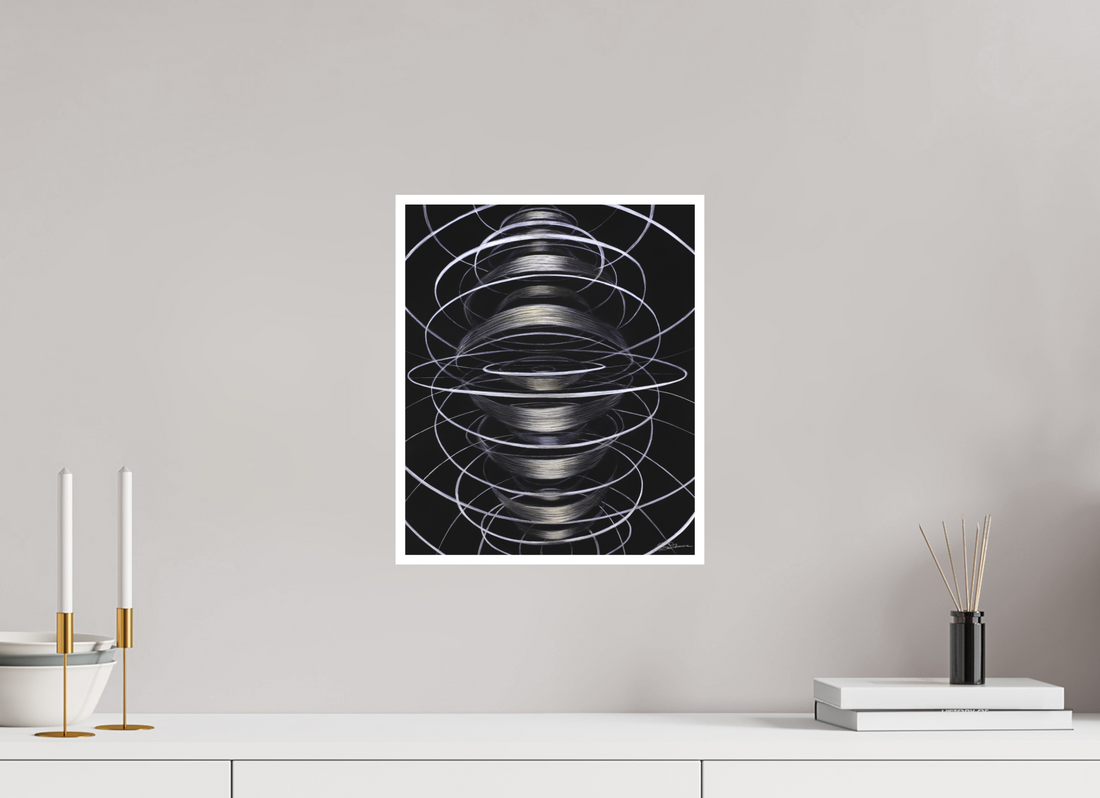 30 x 36,3 cm, Papier ohne Rahmen Schwingung