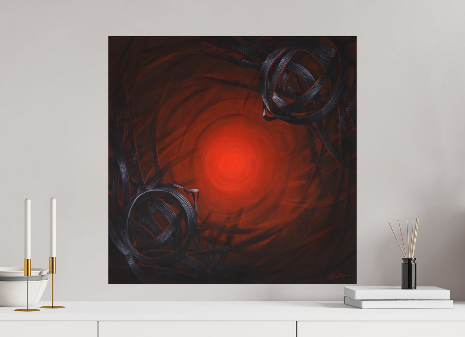 60 x 60 cm, Alu-Dibond mit Aufhängung Lichtbildner