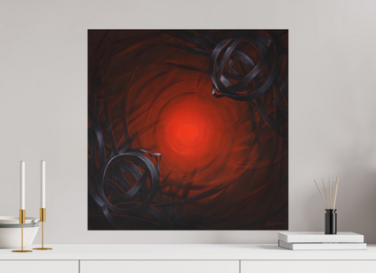 60 x 60 cm, Alu-Dibond mit Aufhängung Lichtbildner