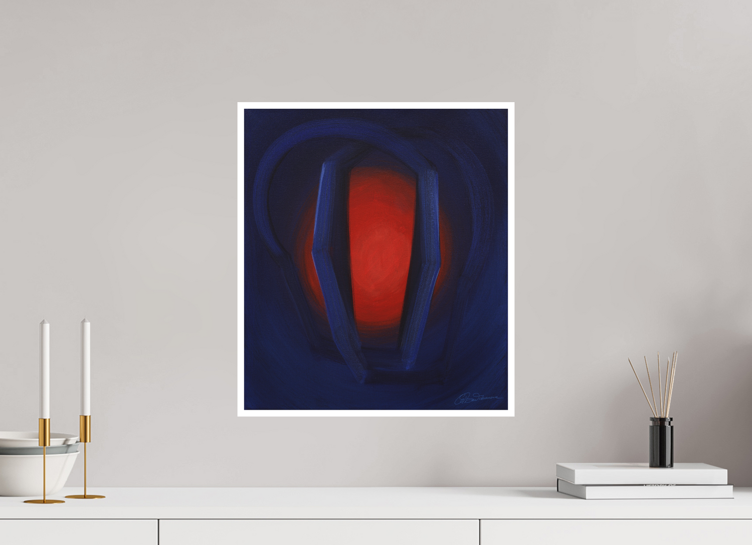 40 x 45,7 cm, Papier ohne Rahmen Selbst-Begegnung