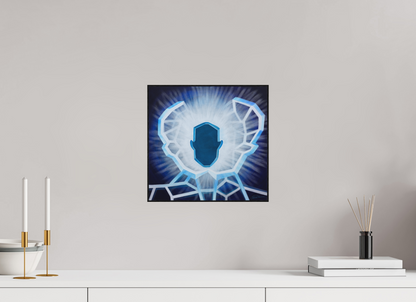 31,2 x 30 cm, Alu-Dibond mit Holzrahmen, schwarz Öffnung - vom alten zum neuen Ich