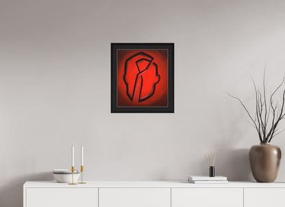 40 x 45 cm, Foto Papier schwarzes passapartout und schwarzer rahmen Geistige Architektur arbeitstitel