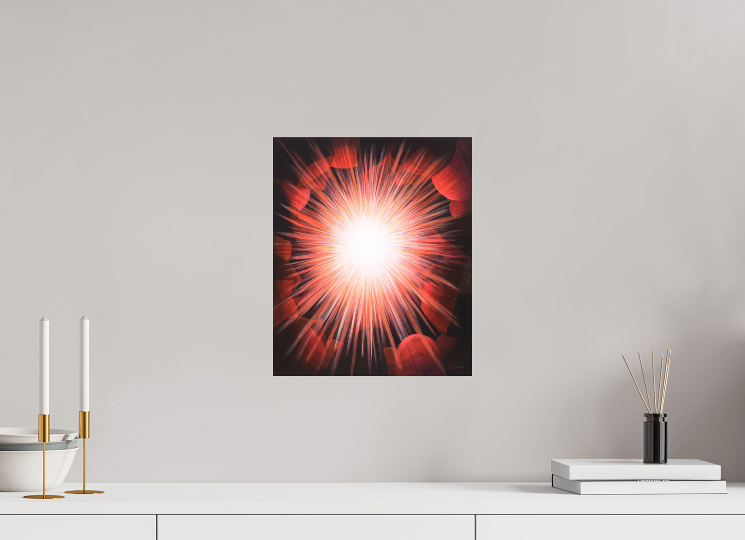 30 x 36 cm, Alu-Dibond mit Aufhängung Gemeinsames Leuchten