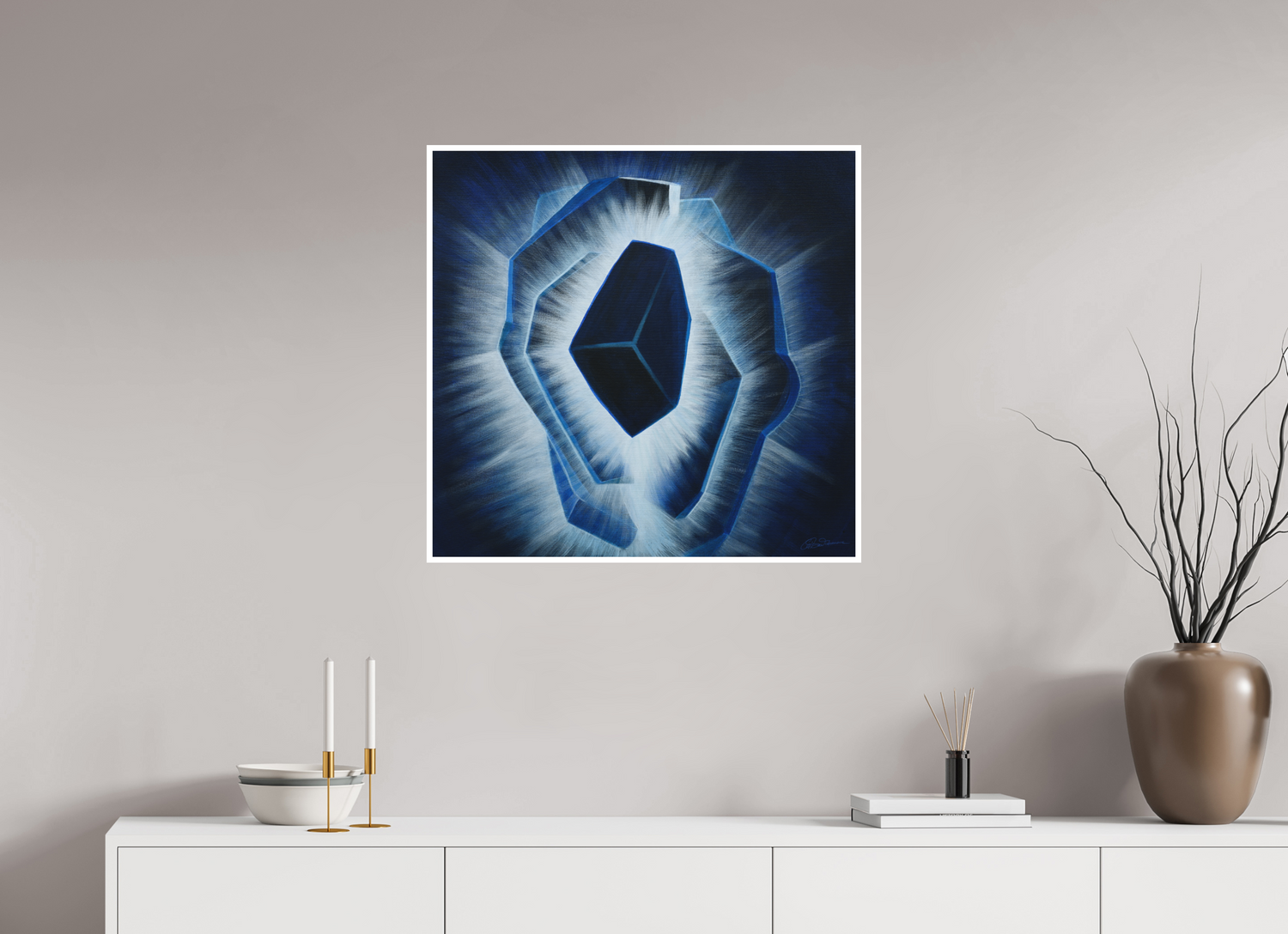 72,9 x 70 cm, Papier ohne Rahmen Der innere Durchbruch – Erwachen