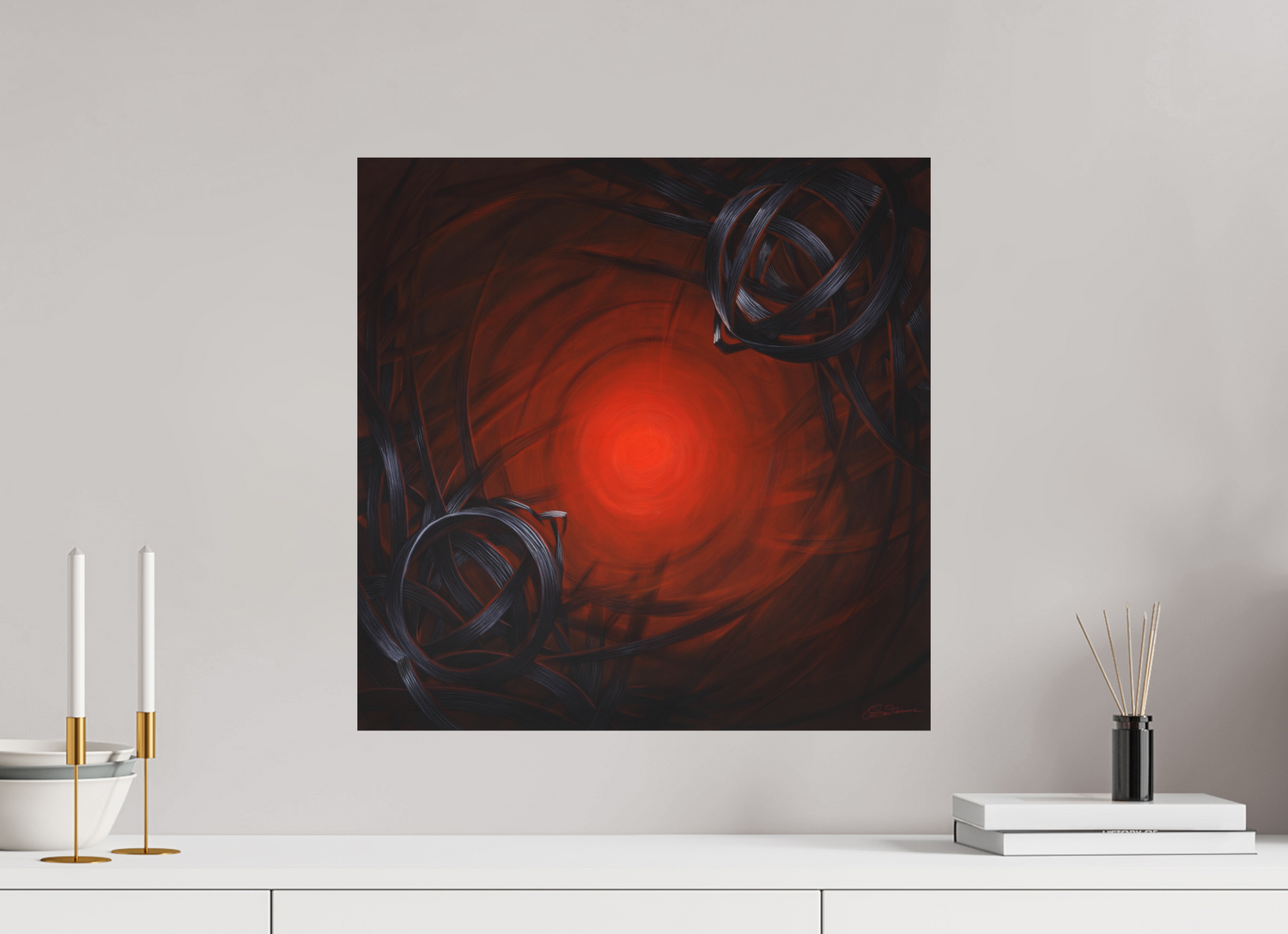 50 x 50 cm, Alu-Dibond mit Aufhängung Lichtbildner