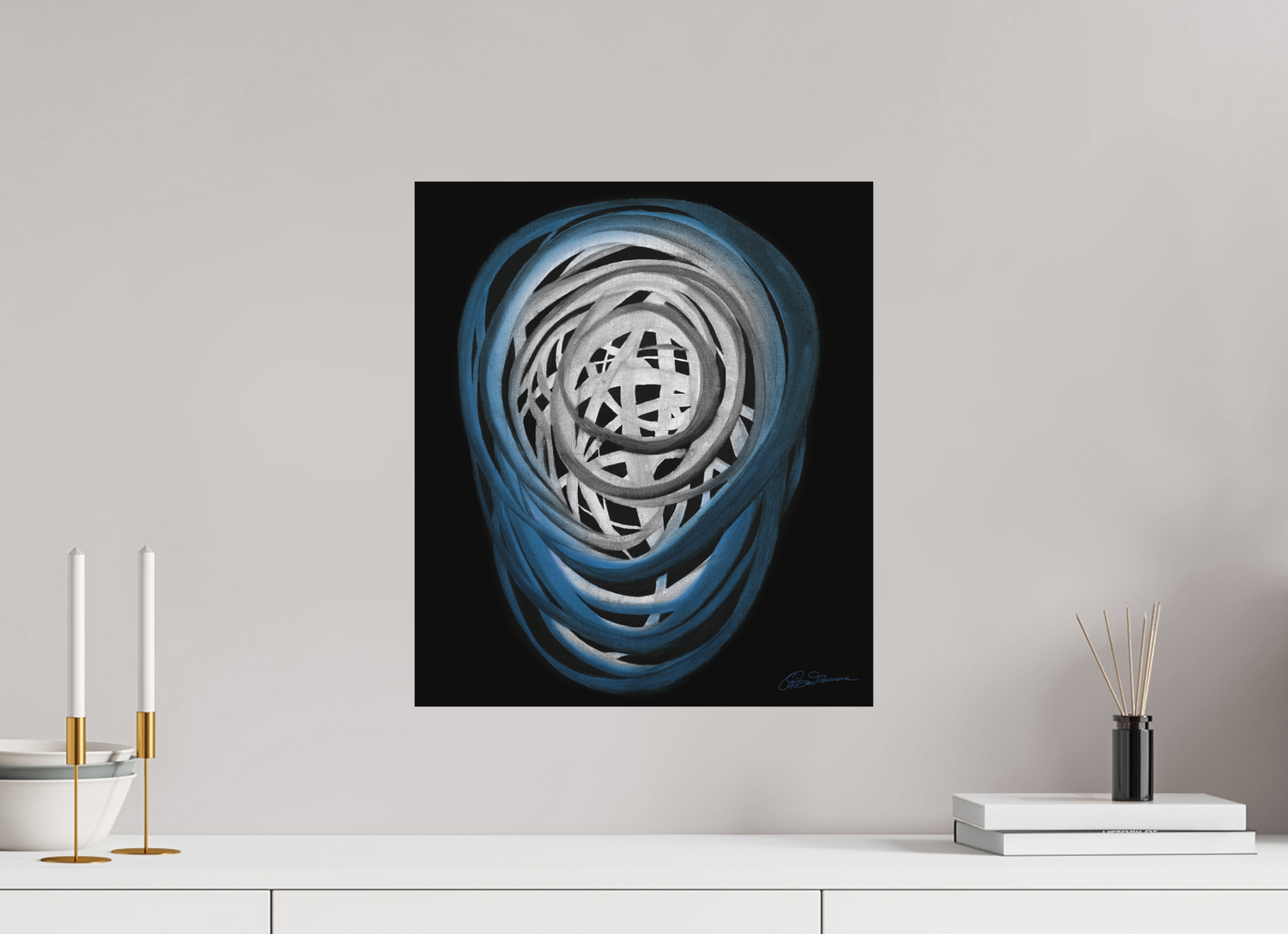 40 x 45,8 cm, Alu-Dibond mit Aufhängung Luft | Atem