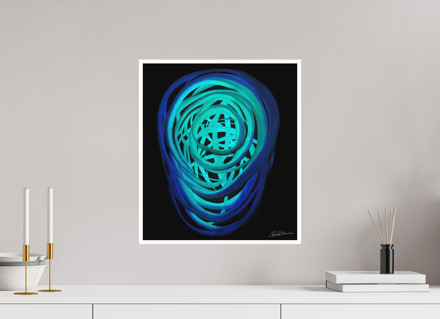 40 x 45,8 cm, Papier ohne Rahmen Wasser | Frühling