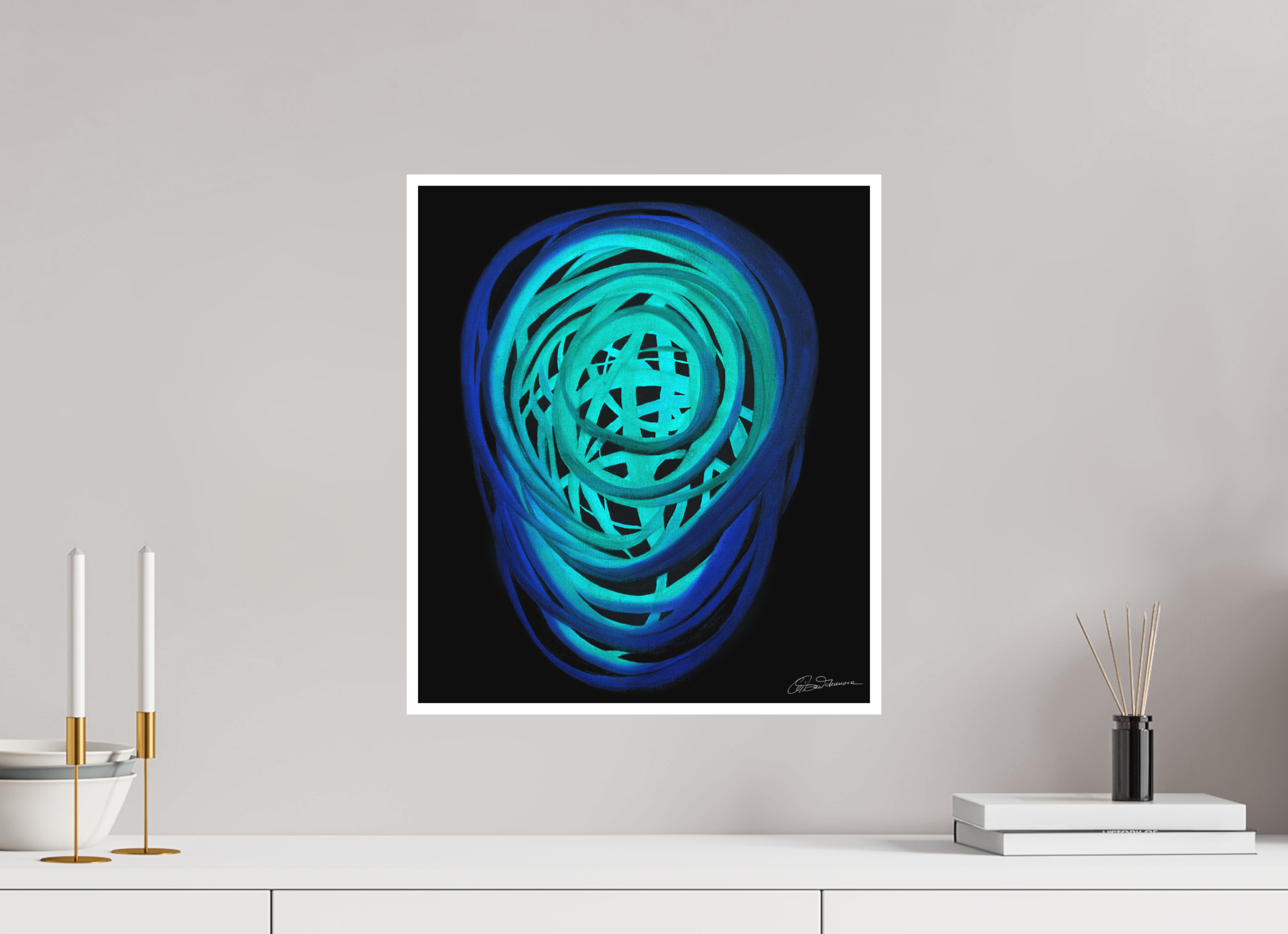 40 x 45,8 cm, Papier ohne Rahmen Wasser | Frühling