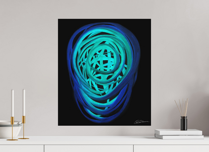 50 x 57,3 cm, Alu-Dibond mit Aufhängung Wasser | Frühling