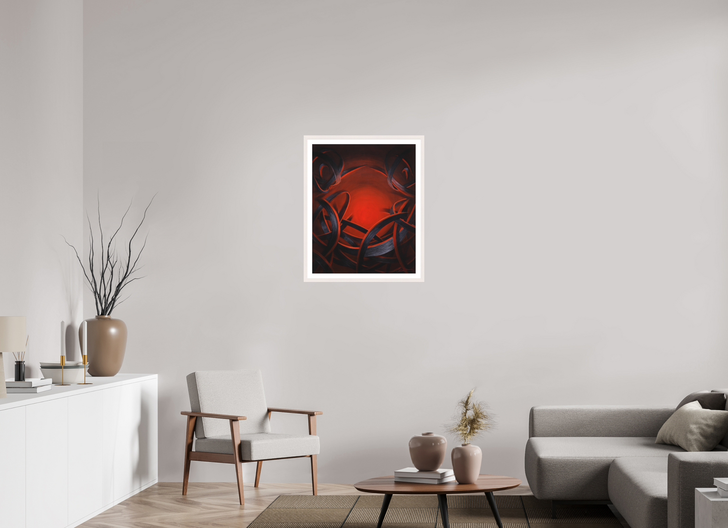 60 x 74,8 cm, Druck auf Papier gerahmt Lichtweber