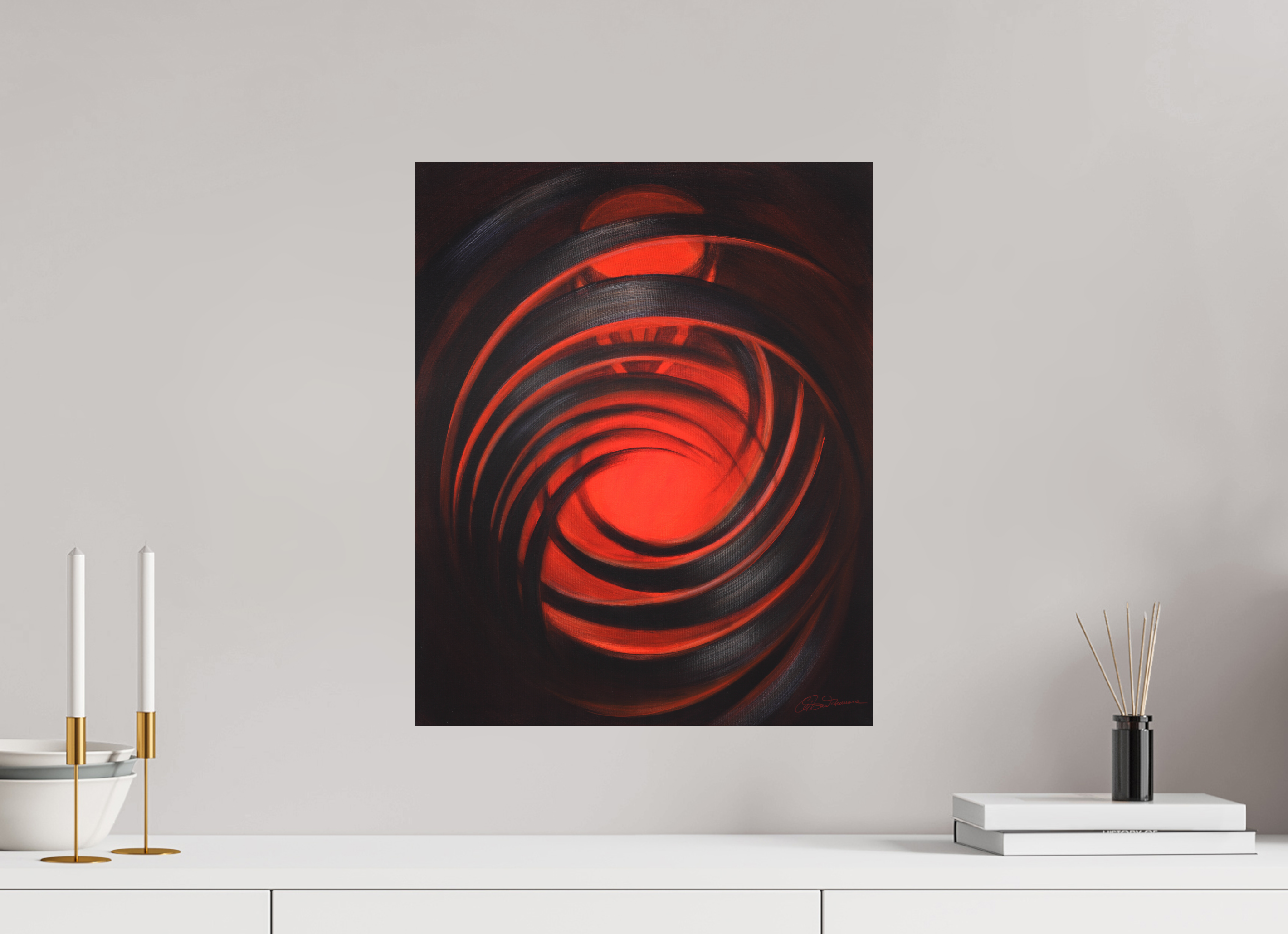 40 x 49,2 cm, Alu-Dibond mit Aufhängung Lichtformer