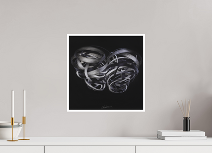 40 x 40 cm, Papier ohne Rahmen Kuss – Verflechtung