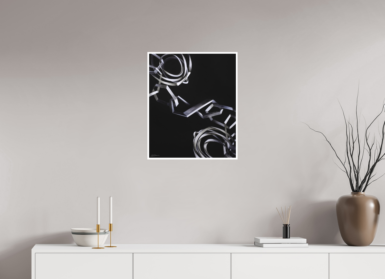 50 x 60 cm, Papier ohne Rahmen Zusammen hängen