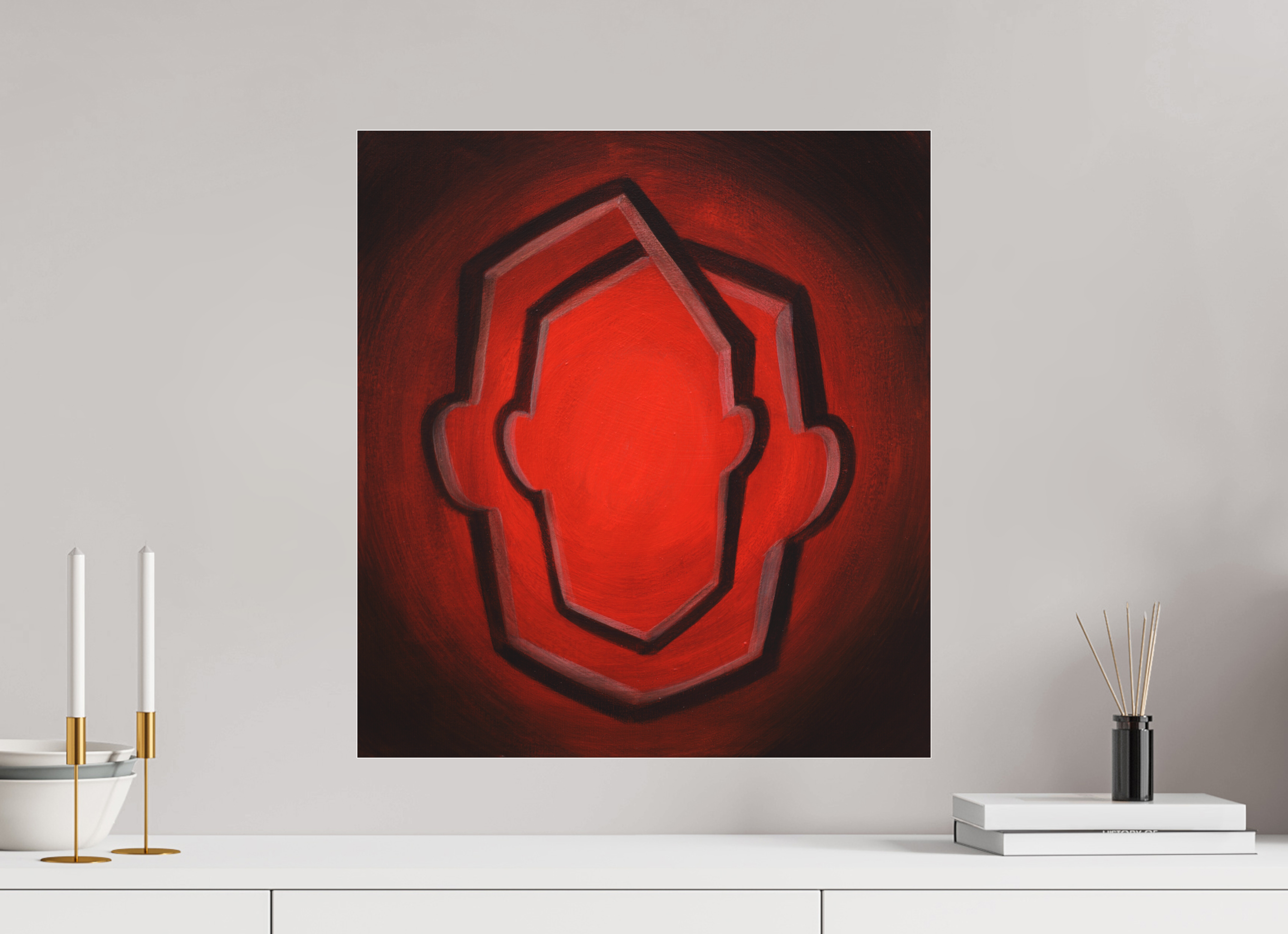 50 x 54,7 cm, Fine Art Pigmentdruck hinter Acrylglas infinity Self – unendliches Ich