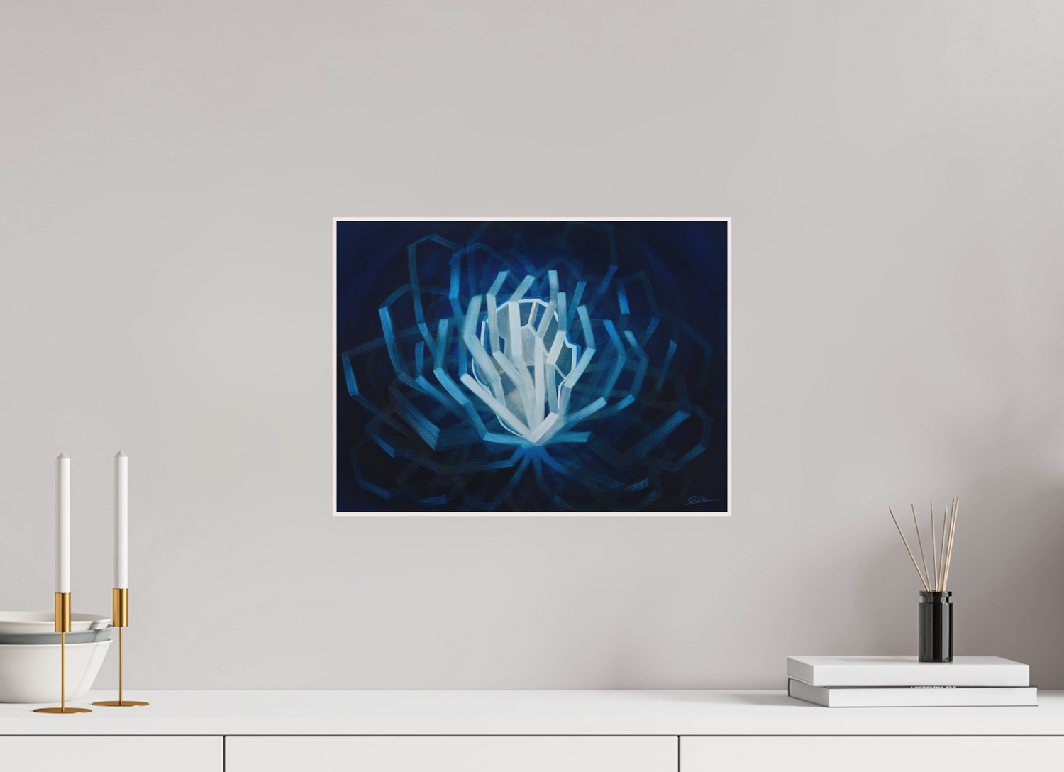 40,3 x 30 cm, Alu-Dibond mit Holzrahmen, weiß Parallele Ichs